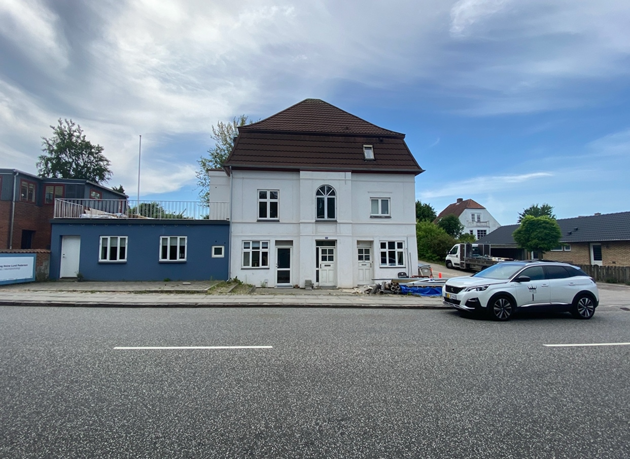 Facade før maling i Aarhus